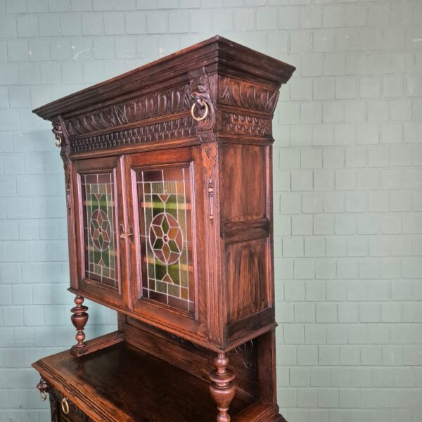 Buffetkast Kast Gründerzeit 1880 Eiken - Afbeelding 4