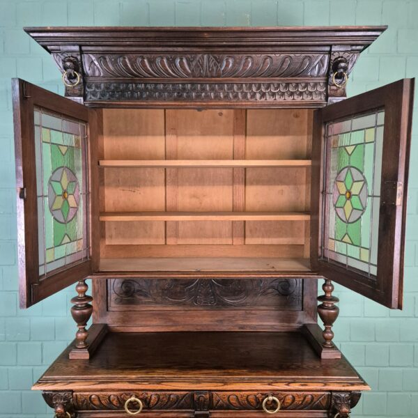 Buffetkast Kast Gründerzeit 1880 Eiken - Afbeelding 15
