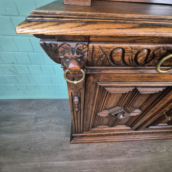 Buffetkast Kast Gründerzeit 1880 Eiken - Afbeelding 9