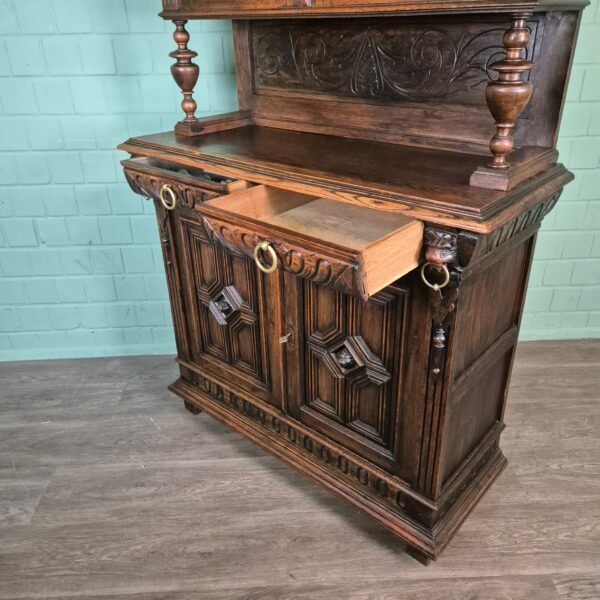 Buffetkast Kast Gründerzeit 1880 Eiken - Afbeelding 17