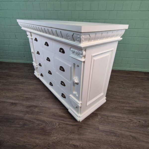 Apothekerskast Ladenkast Anna Teak 1,25 m - Afbeelding 4