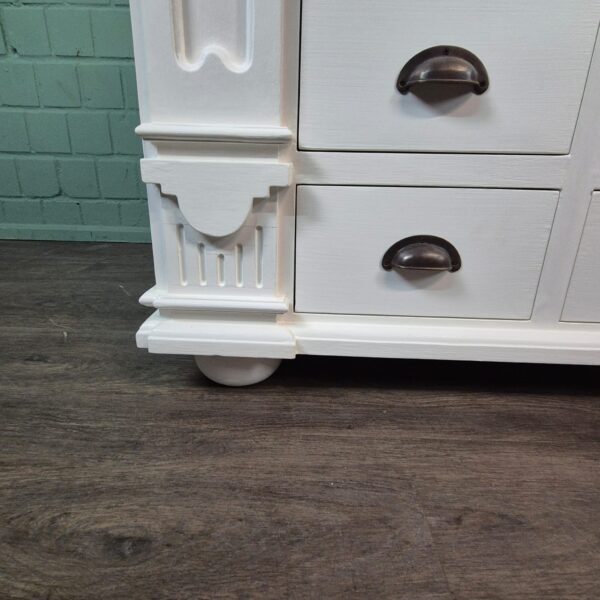 Apothekerskast Ladenkast Anna Teak 1,25 m - Afbeelding 7