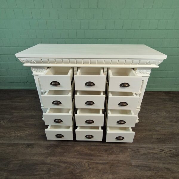 Apothekerskast Ladenkast Anna Teak 1,25 m - Afbeelding 8