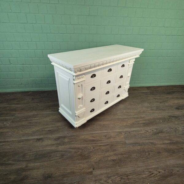 Apothekerskast Ladenkast Anna Teak 1,25 m - Afbeelding 3
