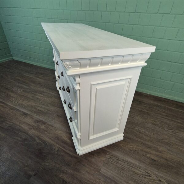Apothekerskast Ladenkast Anna Teak 1,25 m - Afbeelding 5