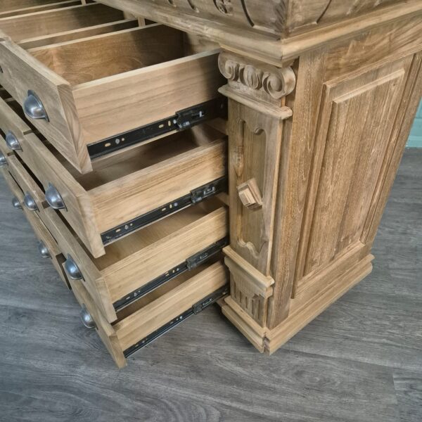 Apothekerskast Ladenkast Anna Teak 1,25 m - Afbeelding 11