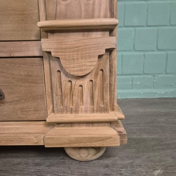 Apothekerskast Ladenkast Anna Teak 1,25 m - Afbeelding 7