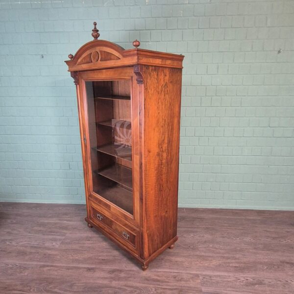 Vitrine Servieskast Jugendstil 1900 Noten - Afbeelding 3