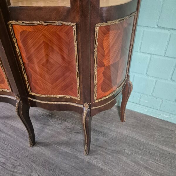 Vitrine Servieskast Neo-barok 1930 Mahonie - Afbeelding 7