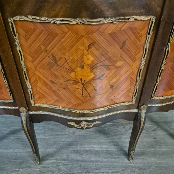 Vitrine Servieskast Neo-barok 1930 Mahonie - Afbeelding 8