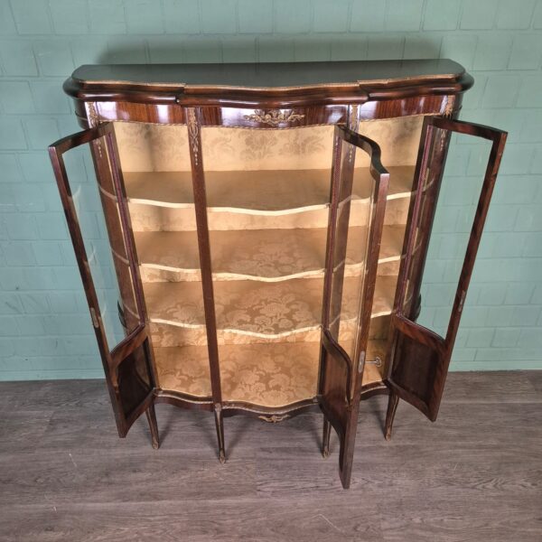 Vitrine Servieskast Neo-barok 1930 Mahonie - Afbeelding 13