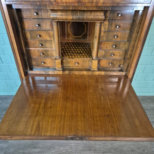 Secretaire Louis Philippe 1860 Mahonie - Afbeelding 10