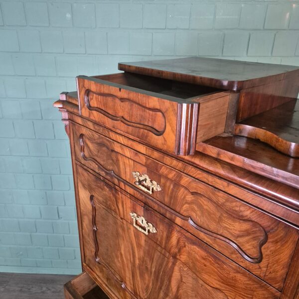 Secretaire Louis Philippe 1860 Mahonie - Afbeelding 16