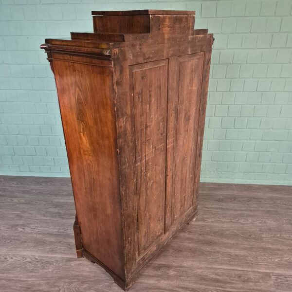 Secretaire Louis Philippe 1860 Mahonie - Afbeelding 19