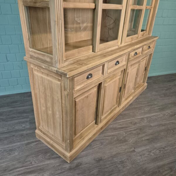 Vitrine Boekenkast Teak 2,20 m - Afbeelding 5