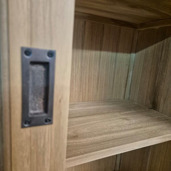 Vitrine Boekenkast Teak 2,20 m - Afbeelding 11