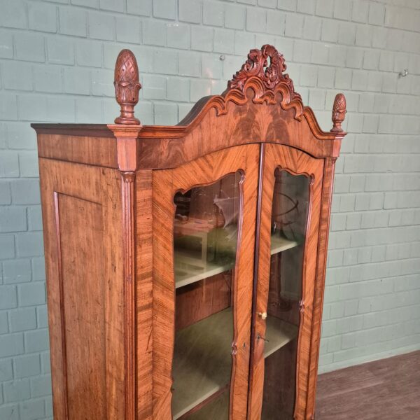 Vitrine Servieskast Louis Philippe 1860 Mahonie - Afbeelding 6