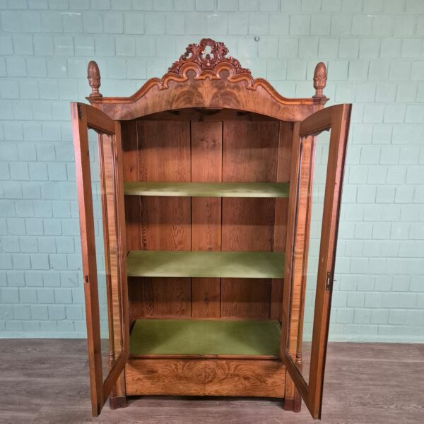 Vitrine Servieskast Louis Philippe 1860 Mahonie - Afbeelding 8
