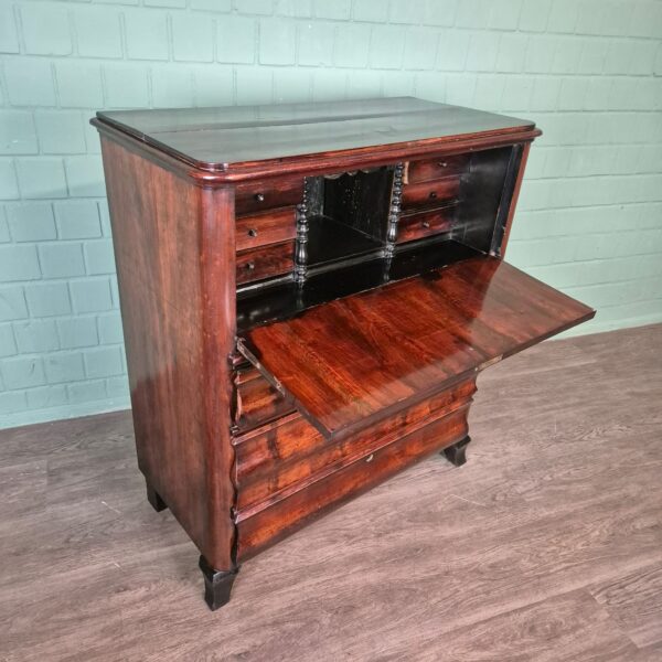 Secretaire Biedermeier 1850 Mahonie - Afbeelding 5
