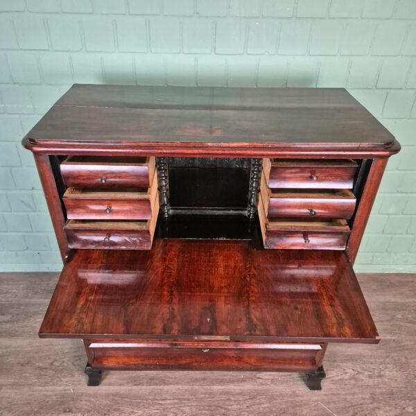 Secretaire Biedermeier 1850 Mahonie - Afbeelding 4