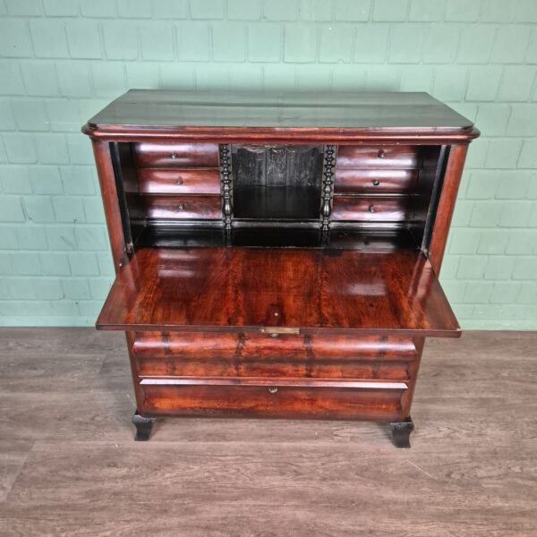 Secretaire Biedermeier 1850 Mahonie - Afbeelding 3