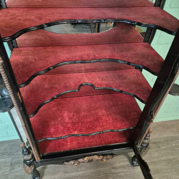 Servieskast Vitrine Biedermeier 1850 Fineer - Afbeelding 18
