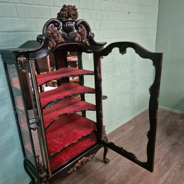 Servieskast Vitrine Biedermeier 1850 Fineer - Afbeelding 16