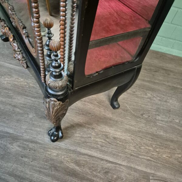 Servieskast Vitrine Biedermeier 1850 Fineer - Afbeelding 7