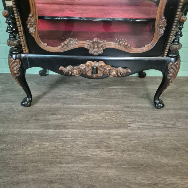 Servieskast Vitrine Biedermeier 1850 Fineer - Afbeelding 6