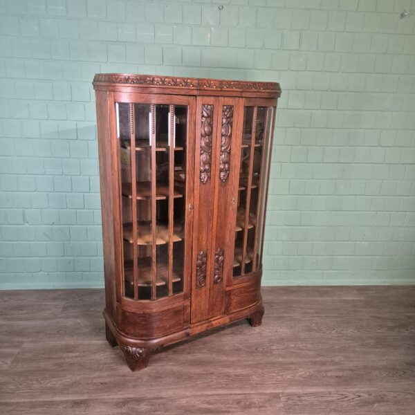 Vitrine Servieskast Art-Deco 1920 Eiken