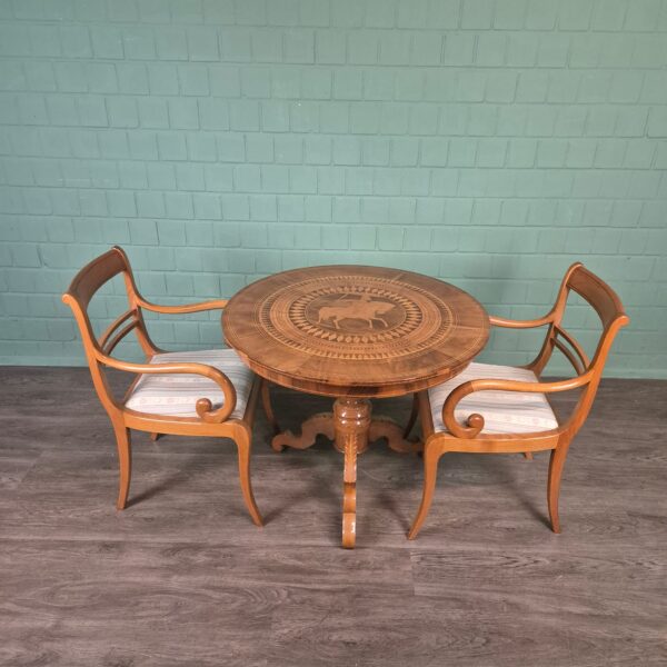 Set Stoelen Biedermeierstijl Kersenhout - Afbeelding 2