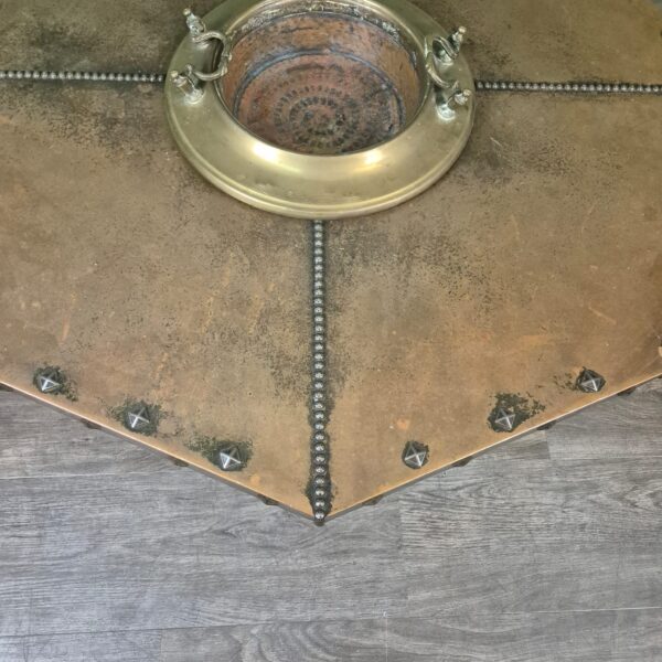 Salontafel Art-Deco 1920 Eiken Koper - Afbeelding 7