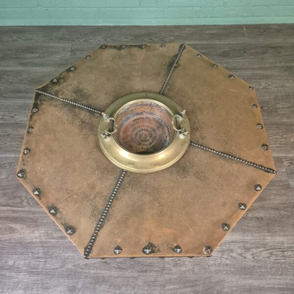 Salontafel Art-Deco 1920 Eiken Koper - Afbeelding 5