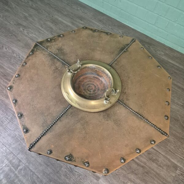 Salontafel Art-Deco 1920 Eiken Koper - Afbeelding 6
