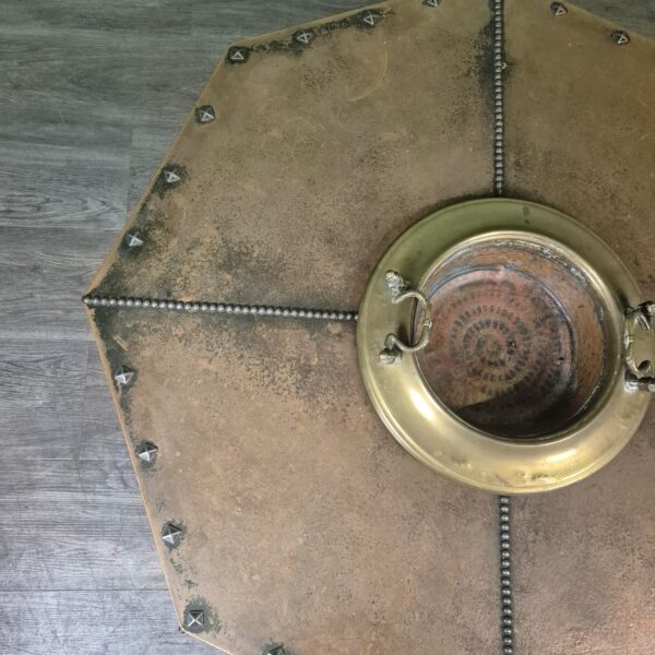 Salontafel Art-Deco 1920 Eiken Koper - Afbeelding 8