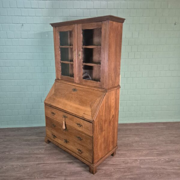 Secretaire Biedermeier 1880 Eiken - Afbeelding 3