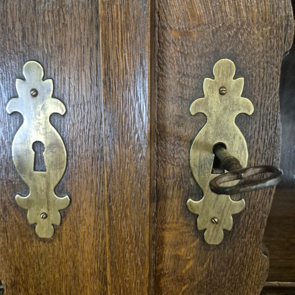 Secretaire Biedermeier 1880 Eiken - Afbeelding 14