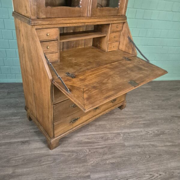 Secretaire Biedermeier 1880 Eiken - Afbeelding 7