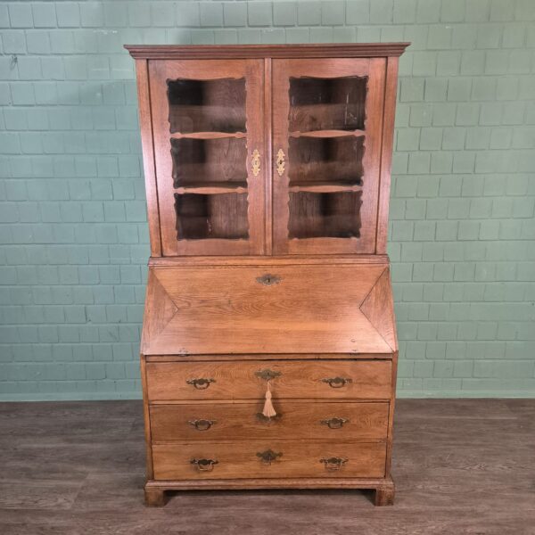 Secretaire Biedermeier 1880 Eiken - Afbeelding 2