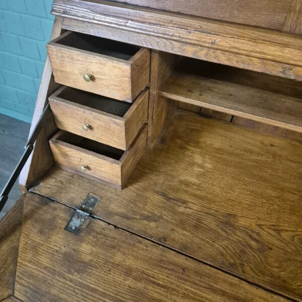 Secretaire Biedermeier 1880 Eiken - Afbeelding 17