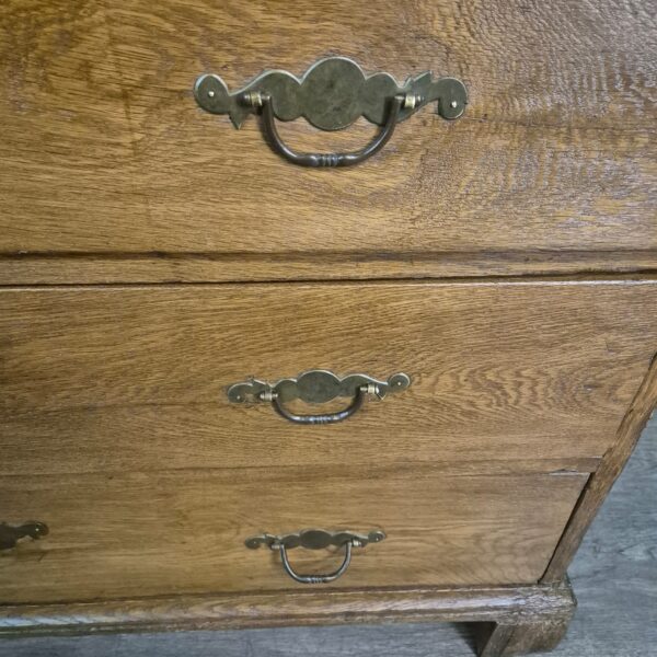 Secretaire Biedermeier 1880 Eiken - Afbeelding 10