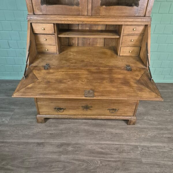 Secretaire Biedermeier 1880 Eiken - Afbeelding 9