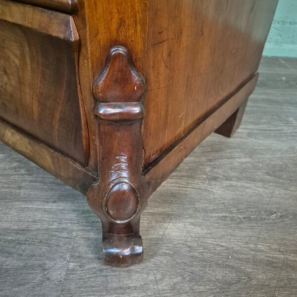 Secretaire Biedermeier 1860 Mahonie - Afbeelding 7