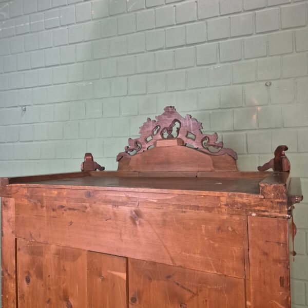 Secretaire Biedermeier 1860 Mahonie - Afbeelding 18