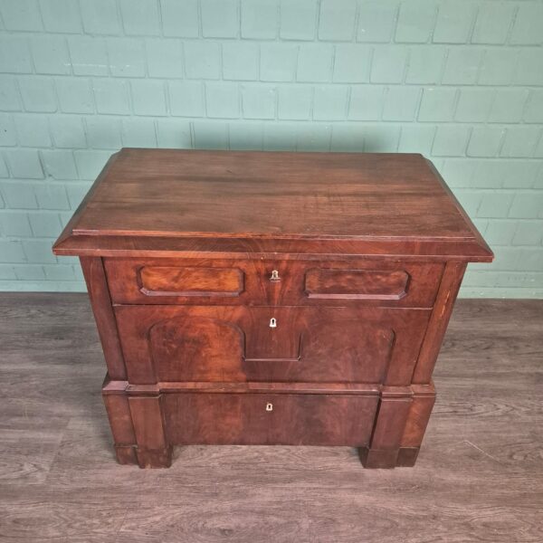 Commode Biedermeier 1810 Mahonie - Afbeelding 2