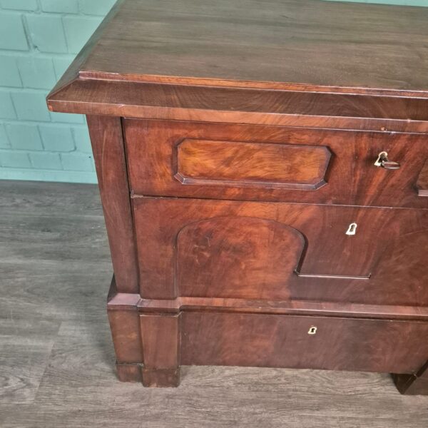 Commode Biedermeier 1810 Mahonie - Afbeelding 5