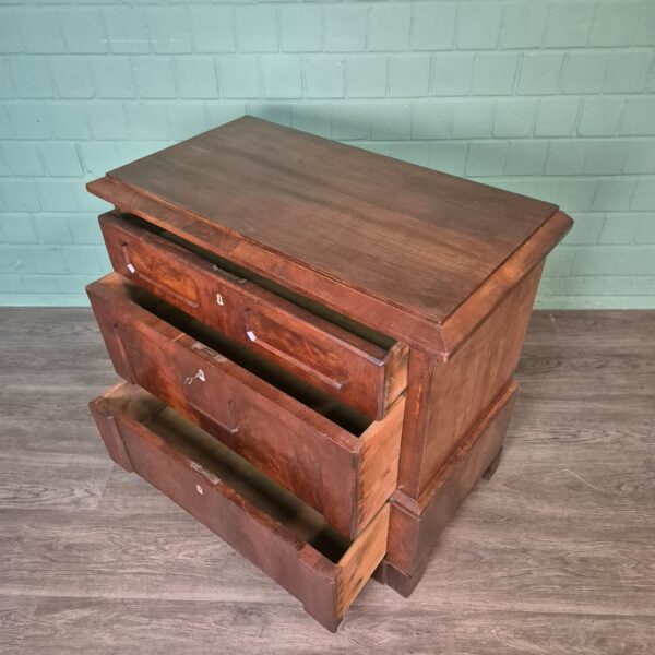 Commode Biedermeier 1810 Mahonie - Afbeelding 9