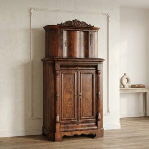 Hoekkast Biedermeier 1840 Mahonie