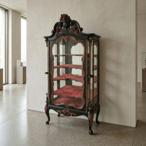 Servieskast Vitrine Biedermeier 1850 Fineer