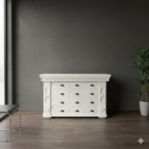 Apothekerskast Ladenkast Anna Teak 1,25 m